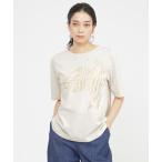 tシャツ 「SANYO Style EDITION掲載」「接触冷感」「ウォッシャブル」メタリックゼブラプリントカットソー レディース
