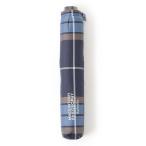 折りたたみ傘 「WEB&一部店舗限定」Barbrella(R) バーブレラ ポリエステル30D×チェック(60cm) メンズ