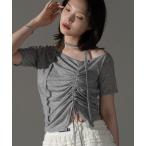 tシャツ ドロストオフショルトップス「ZOZOTOWN限定アイテム」 レディース