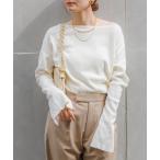 「Rouge vif」 長袖ニット フリ