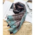 ストール マフラー 「 NOLITA / ノリータ 」花柄 ボヘミアン タッセル ストール スカーフ ショール レディース