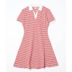 「TOMMY HILFIGER」 シャツワンピース MEDIUM レッド レディース