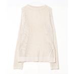 [select MOCA] длинный рукав вязаный M белый женский 