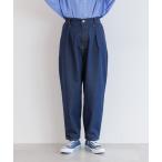 [studio CLIP] Denim брюки SMALL индиго голубой женский 