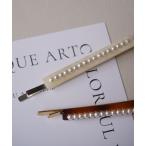 ヘアピン 「 ammy. / エイミードット 」 アクリル × パール ライン ヘアピン / ヘアアクセサリー