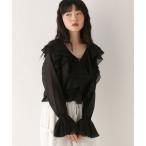 ショッピングリボン ブラウス シャツ ラッフルリボンブラウス　575759 レディース