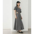 ワンピース アシメカットアウトワンピース（半袖） 575258