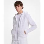 パーカー ジャカード テリー フルジップ フーディ メンズ