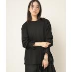 tシャツ M2487 綿ヘンプバックスリットプルオーバー レディース