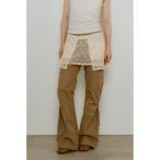 パンツ 2piece zip flare pants レディース