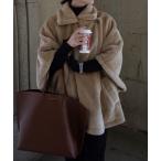 [AMELY] [La-gemme] пончо свободный светло-коричневый женский 