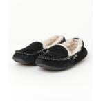 「UGG」 モカシンシューズ 24cm ブラック レディース