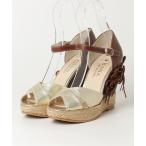 [DIANA] лента каблук сандалии L Brown женский 