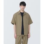 「無印良品」 半袖シャツ S カーキ メンズ