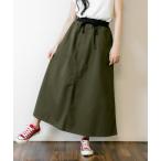 スカート ウエストリブツイルマキシスカート