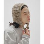 ニット帽 ニットキャップ Mix Knit Scarf レディース