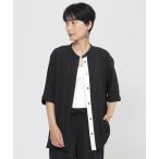 ブラウス シャツ 「夏でもさらっと」「吸水速乾」「ウォシャブル」バックサテンジョーゼットブラウス レディース