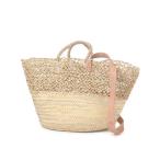 ショッピングカゴバッグ かごバッグ カゴバッグ 「daily CLIP」KECH レザーショルダーバスケット