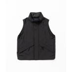 ベスト ジレ Side Slit Paper Touch Luggage Vest メンズ