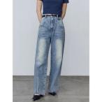 ジーンズ デニム デニムパンツ ルーズワイドハイウエストジーンズ レディース