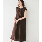ワンピース 「シアー/夏ワンピ」レーヨン麻ワンピース