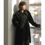 [UNE MANSION] полупальто "даффл коут" FREE черный женский 