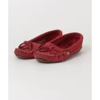 「Minnetonka」 モカシンシューズ US6 レッド レディース