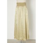 スカート サテンマキシスカート