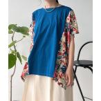 tシャツ ●サイド切り替えひんやりプルオーバー レディース