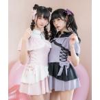 水着 魔法少女サイドレースアップ水着 レディース