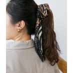 スカーフ バンダナ 「WEB限定アイテム」アニマルプリントプリーツスカーフ レディース