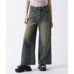 ジーンズ デニム デニムパンツ 「2025SS」ヴィンテージ加工デニムパンツ レディース