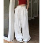  широкий брюки тренировочный брюки джерси YUGA_YGMC Loose silhouette white pants женский 