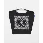 トートバッグ 「Ball&Chain/ボールアンドチェーン」BANDANA-BLACK/バンダナ柄/トートバッグ/エコバッグ レディース
