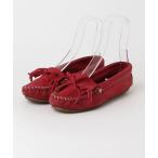 「Minnetonka」 モカシンシューズ 6 レッド レディース