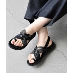 「Teva」 フラットサンダル 25 ブラック レディース