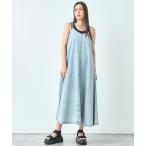 ワンピース デニム フレアワンピー�