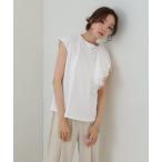tシャツ イレヘムラッフルデザインカットソー レディース