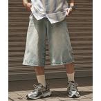 ジーンズ Vintage style denim half pants / ヴィンテージ風 デニムハーフパンツ メンズ レディース