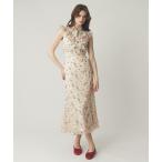 スカート シアーシフォンフラワースカート