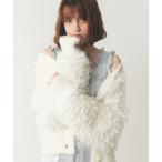 ショッピングラメ カーディガン ラメフラッフィ―カーディガン レディース