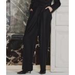 ショッピングシルク パンツ ウールシルク テーパードパンツ レディース