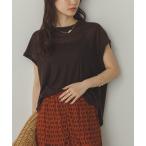 tシャツ オーバーフレンチ シアーTシャツ レディース