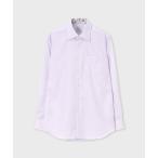 ショッピングクールビズ シャツ ジオメトリックダイヤ ドレスシャツ「253204 804PR」 メンズ