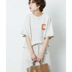 [FREAK'S STORE] тренировочный cut and sewn свободный светло-серый женский 