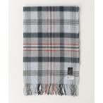 「Johnstons of Elgin」 チェック柄マフラー - ブルー レディース