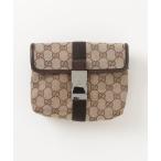「GUCCI」 GGキャンバス ウエストバッグ - ベージュ レディース