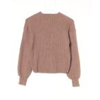 [URBAN RESEARCH] длинный рукав вязаный FREE Brown женский 