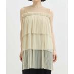 tシャツ 「ZOZOTOWN限定」「Louren/ローレン」tulle pleats tiered tops/チュールプリーツトップス レディース