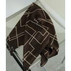 スカーフ バンダナ Geometric Print Scarf レディース